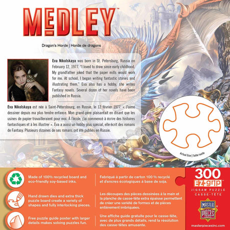 Medley Dragon's Horde 300 Piece EZ Grip Jigsaw Puzzle | Masterpieces - Jigsaw Puzzles - The Puzzle Center