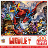 Medley Dragon's Horde 300 Piece EZ Grip Jigsaw Puzzle | Masterpieces - Jigsaw Puzzles - The Puzzle Center