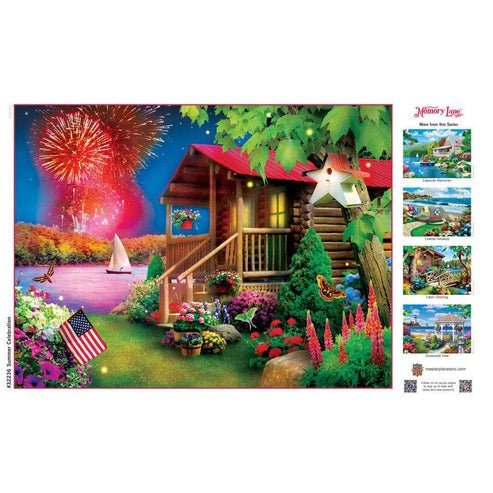 Memory Lane Summer Celebration 300 Piece EZ Grip Jigsaw Puzzle | Masterpieces - Jigsaw Puzzles - The Puzzle Center