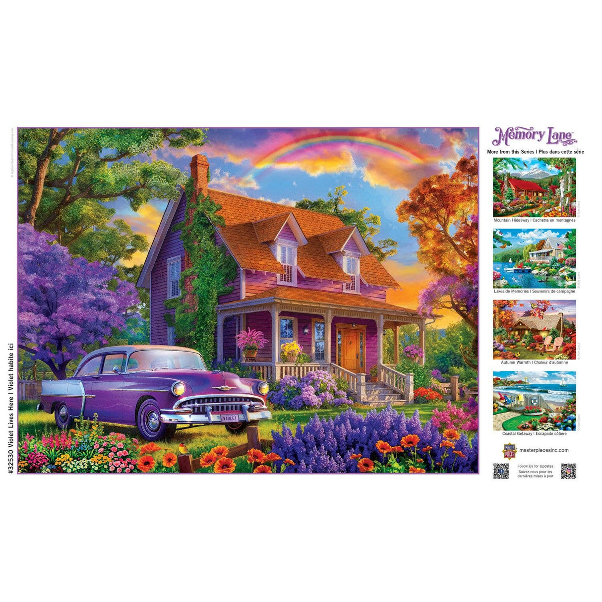 Memory Lane - Violet Lives Here 300 Piece EZ Grip Jigsaw Puzzle by Masterpieces Puzzles - Masterpieces Puzzles - Jigsaw Puzzles - The Puzzle Center
