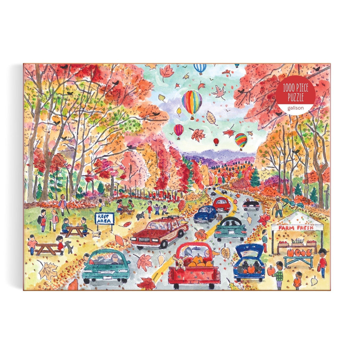 Michael Storrings Leaf Peeping 1000 Piece Jigsaw Puzzle | Galison - Jigsaw Puzzles - The Puzzle Center