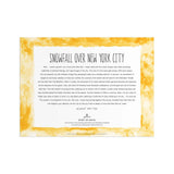 Michael Storrings Snowfall Over New York City 1000 Piece Jigsaw Puzzle | Galison - Jigsaw Puzzles - The Puzzle Center