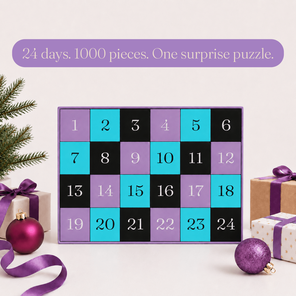 Midnight Glow Advent Calendar 1000 Piece Jigsaw Puzzle | Cloudberries - Jigsaw Puzzles - The Puzzle Center