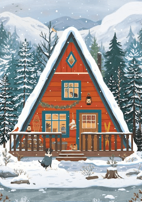 Midwinter Retreat 1000 Piece Jigsaw Puzzle | Villager - Jigsaw Puzzles - The Puzzle Center