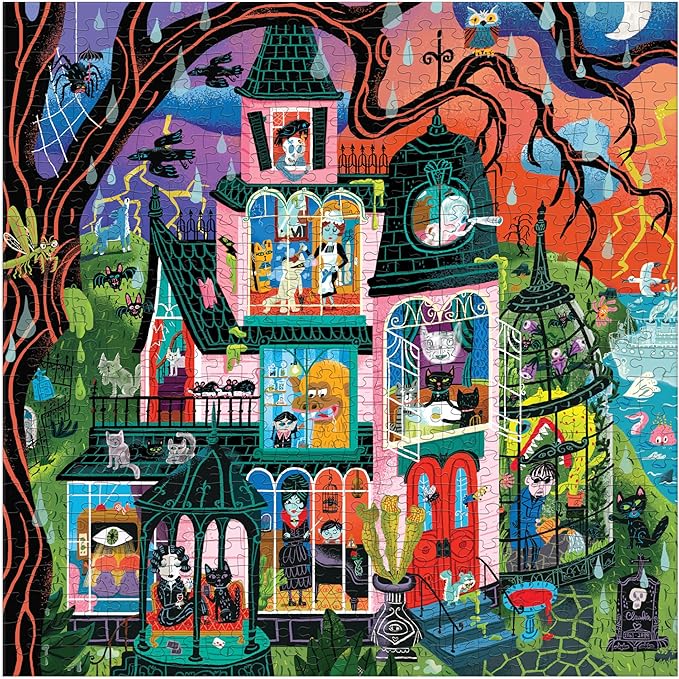 Monster Mansion 500 Piece Jigsaw Puzzle | Mudpuppy - Jigsaw Puzzles - The Puzzle Center