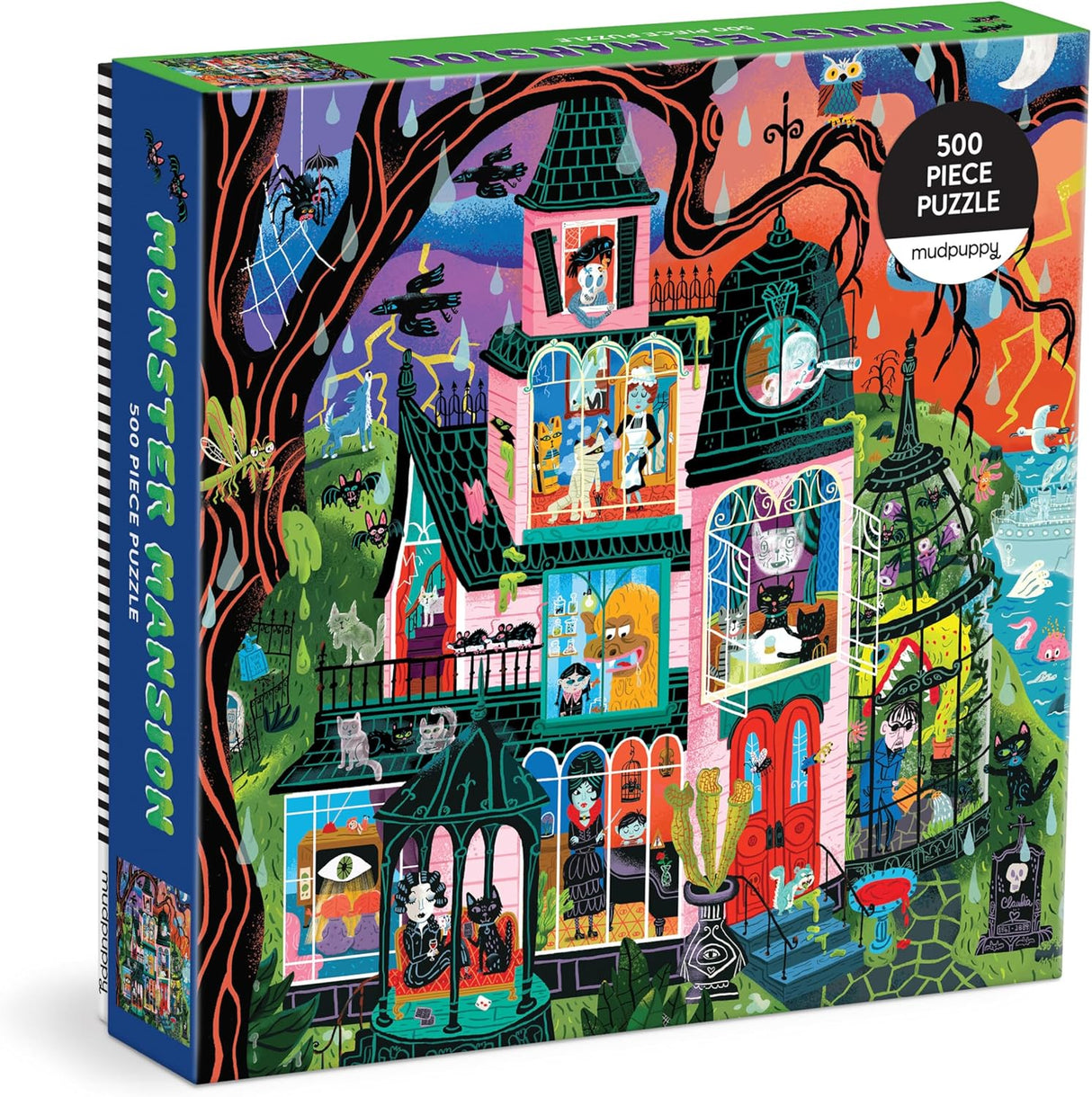 Monster Mansion 500 Piece Jigsaw Puzzle | Mudpuppy - Jigsaw Puzzles - The Puzzle Center
