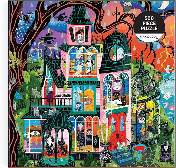 Monster Mansion 500 Piece Jigsaw Puzzle | Mudpuppy - Jigsaw Puzzles - The Puzzle Center