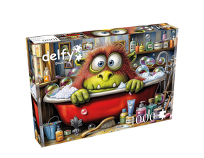 Monster's Beauty Routine 1000 Piece Jigsaw Puzzle | Delfy - Jigsaw Puzzles - The Puzzle Center