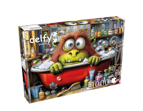 Monster's Beauty Routine 1000 Piece Jigsaw Puzzle | Delfy - Jigsaw Puzzles - The Puzzle Center