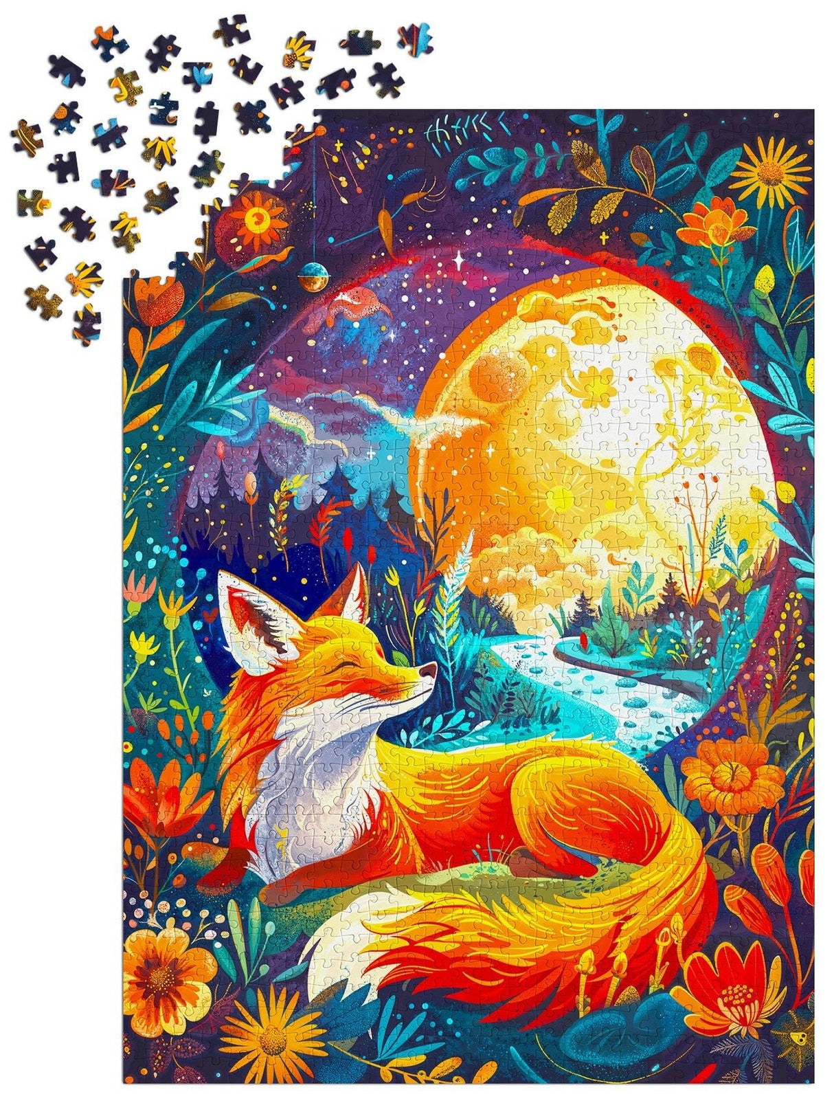 Moon Fox 1000 Piece Jigsaw Puzzle | Enjoy Puzzles - Jigsaw Puzzles - The Puzzle Center