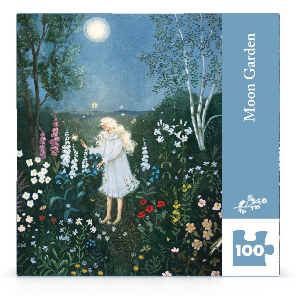 Moon Garden 100 Piece Mini Jigsaw Puzzle | New York Puzzle Company - Mini Jigsaw Puzzles - The Puzzle Center