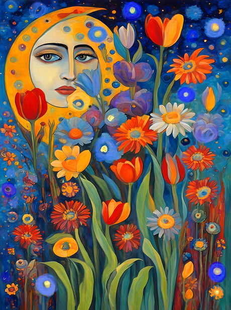 Moon Garden 1000 Piece Jigsaw Puzzle | Art & Fable - Jigsaw Puzzles - The Puzzle Center
