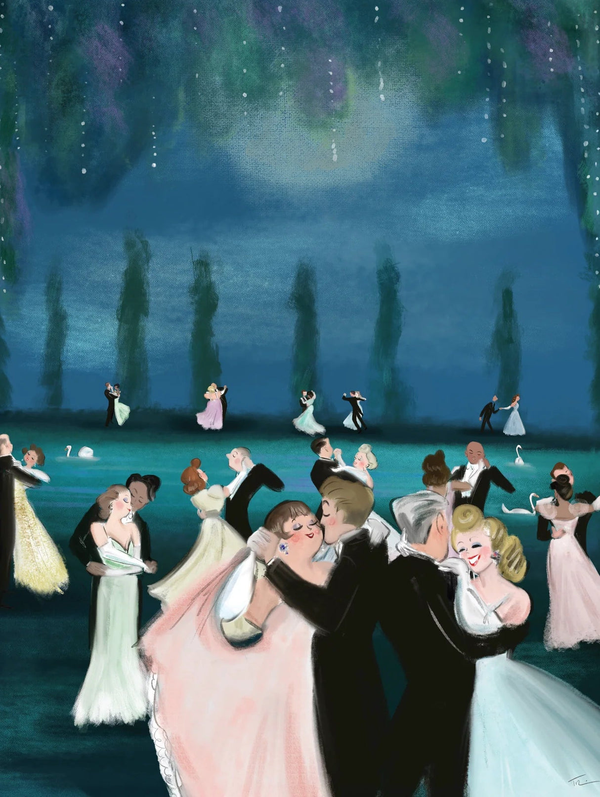 Moonlit Dance 500 Piece Jigsaw Puzzle | New York Puzzle Company - Jigsaw Puzzles - The Puzzle Center