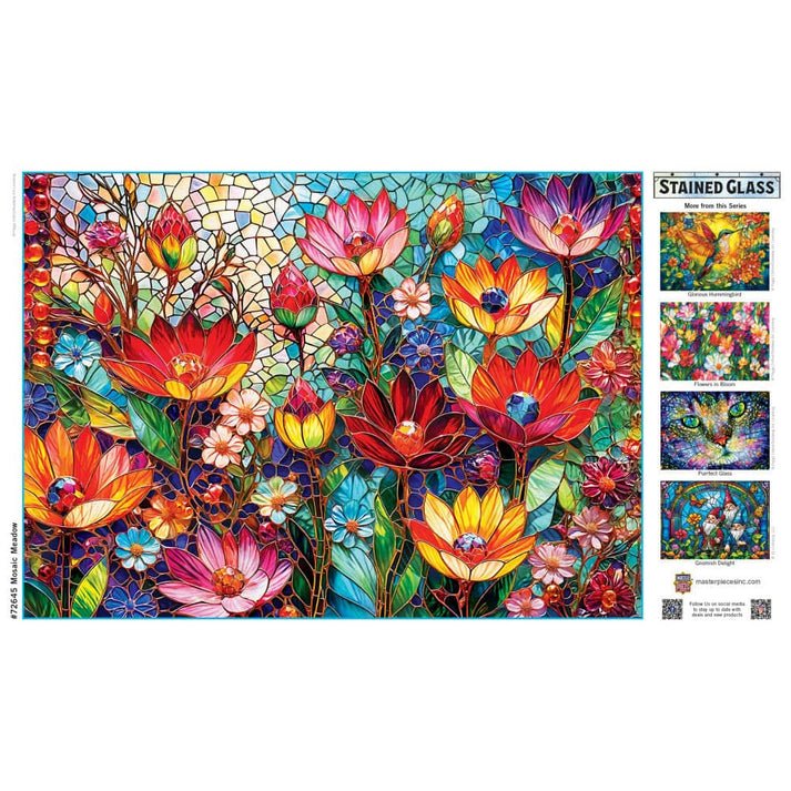 Mosaic Meadow 1000 Piece Jigsaw Puzzle | Masterpieces - Jigsaw Puzzles - The Puzzle Center