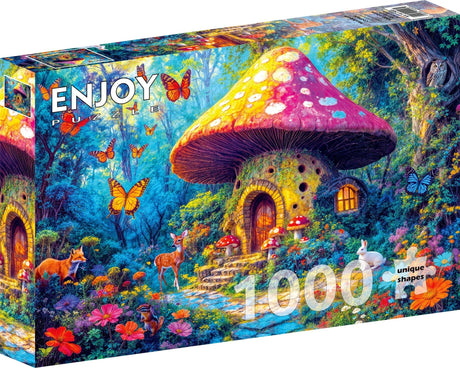 Mushroom Cottage 1000 Piece Jigsaw Puzzle | Enjoy Puzzles - Jigsaw Puzzles - The Puzzle Center