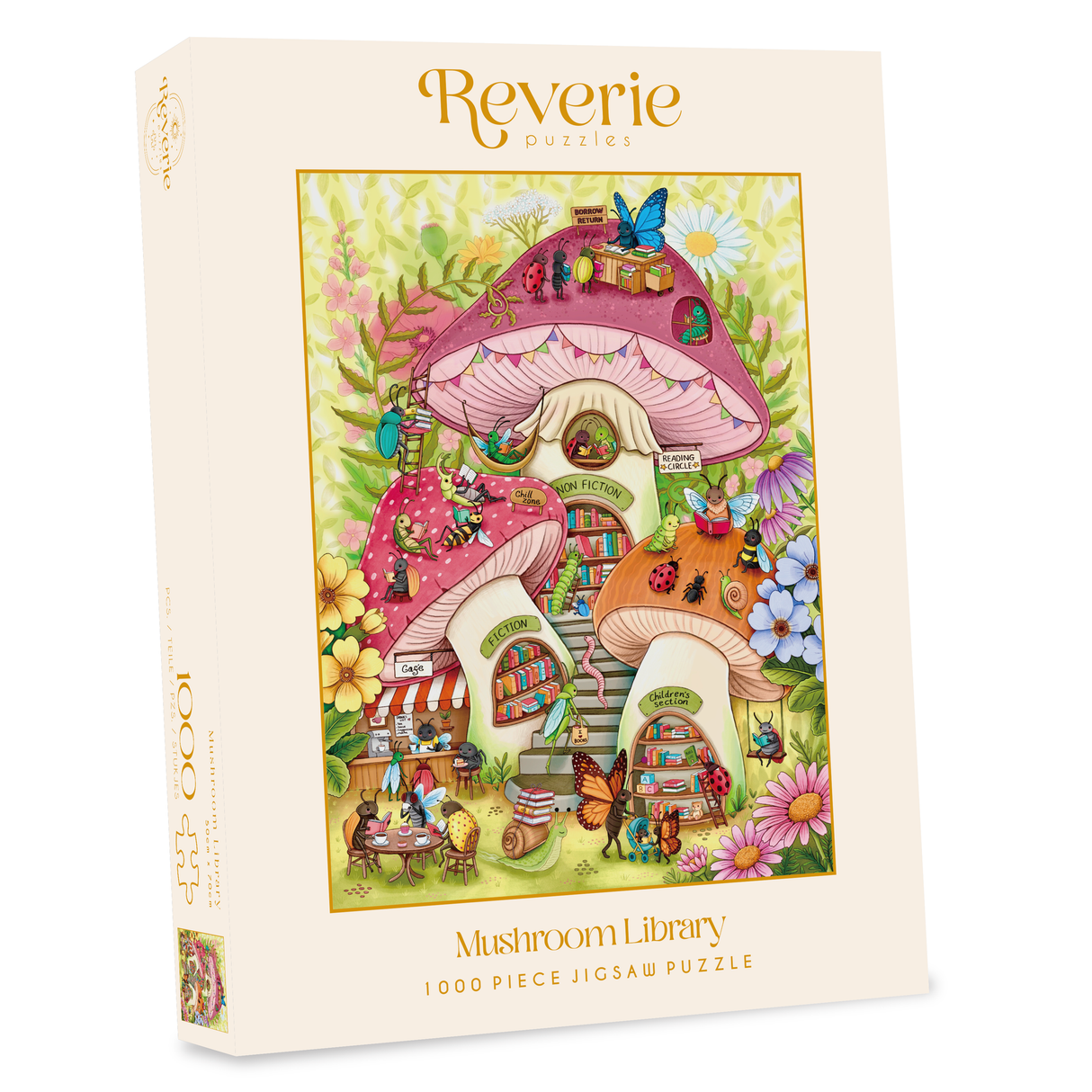 Mushroom Library 1000 Piece Jigsaw Puzzle | Reverie Puzzles - Jigsaw Puzzles - The Puzzle Center