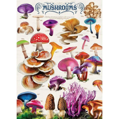 Mushrooms 1000 Piece Jigsaw Puzzle | Masterpieces - Jigsaw Puzzles - The Puzzle Center