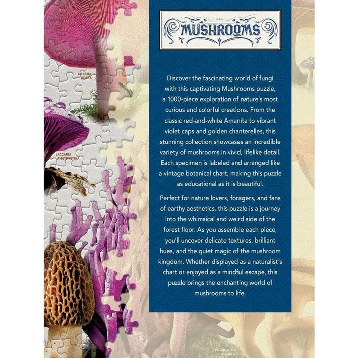 Mushrooms 1000 Piece Jigsaw Puzzle | Masterpieces - Jigsaw Puzzles - The Puzzle Center