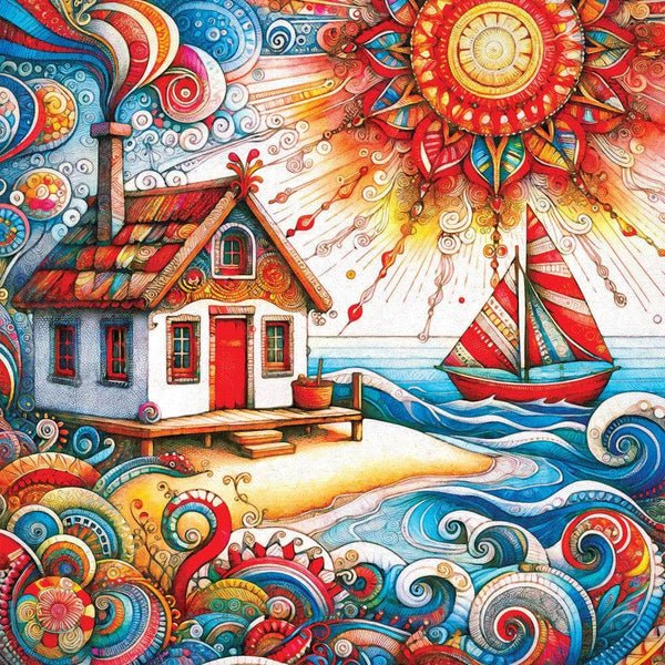 My Cottage by the Sea 1000 Piece Jigsaw Puzzle | Masterpieces - Jigsaw Puzzles - The Puzzle Center