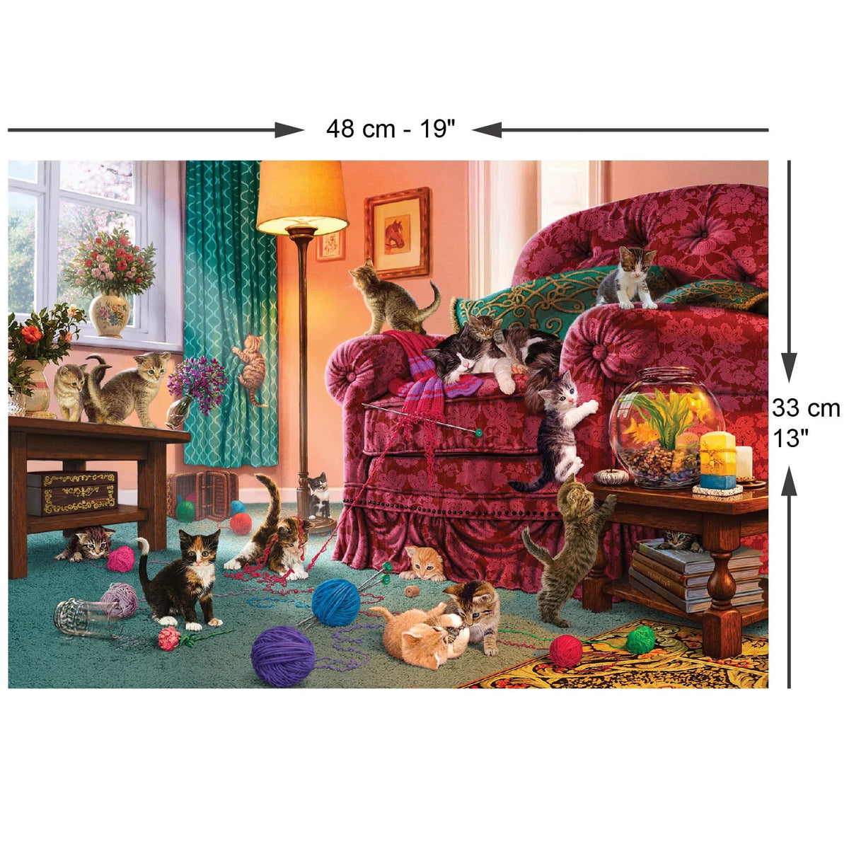 Naughty Kittens 500 Piece Jigsaw Puzzle | Anatolian - Jigsaw Puzzles - The Puzzle Center