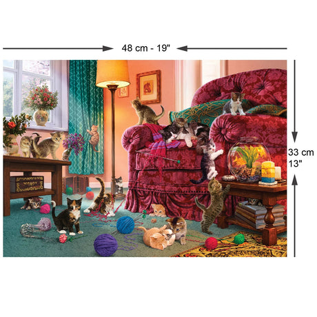 Naughty Kittens 500 Piece Jigsaw Puzzle | Anatolian - Jigsaw Puzzles - The Puzzle Center
