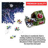 Neighborhood Christmas Advent Calendar 1000 Pieces | Vermont Christmas Co - Jigsaw Puzzles - The Puzzle Center