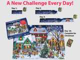 Neighborhood Christmas Advent Calendar 1000 Pieces | Vermont Christmas Co - Jigsaw Puzzles - The Puzzle Center