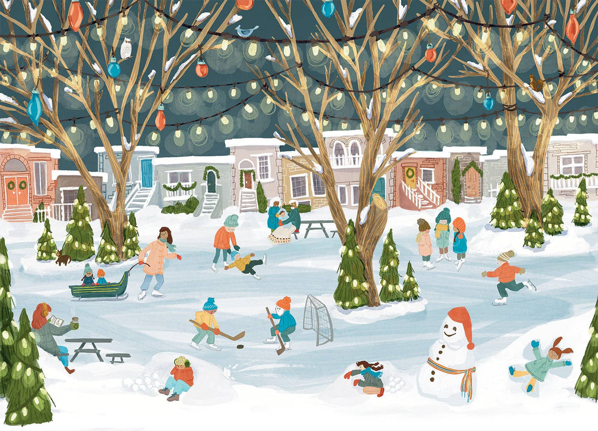 Neighbourhood Rink 250 Piece Jigsaw Puzzle | Villager - Jigsaw Puzzles - The Puzzle Center