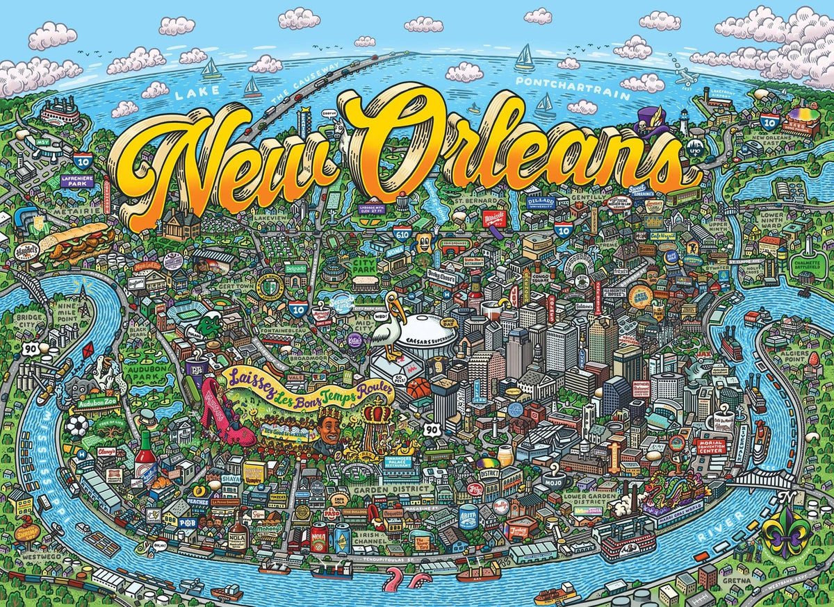 New Orleans 1000 Piece Jigsaw Puzzle | Birdie Puzzles - Jigsaw Puzzles - The Puzzle Center