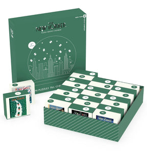 New Yorker Advent Calendar 2nd Edition 24 x 100 Piece Mini Jigsaw Puzzles | New York Puzzle Company - Mini Jigsaw Puzzles - The Puzzle Center