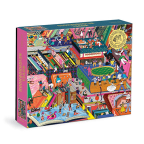 Novel Neighborhood 1000 Piece Foil Jigsaw Puzzle by Galison Puzzles - Galison - Jigsaw Puzzles - The Puzzle Center