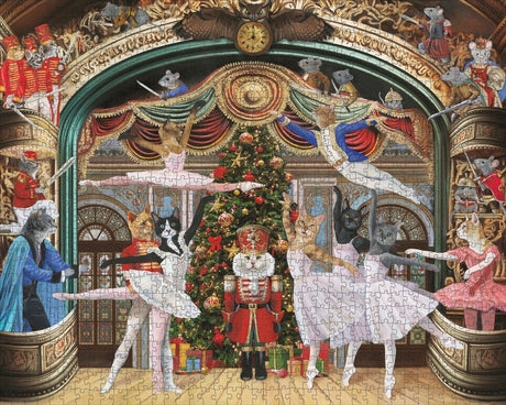 Nutcracker Kitties 1000 Piece Jigsaw Puzzle | Pomegranate - Jigsaw Puzzles - The Puzzle Center