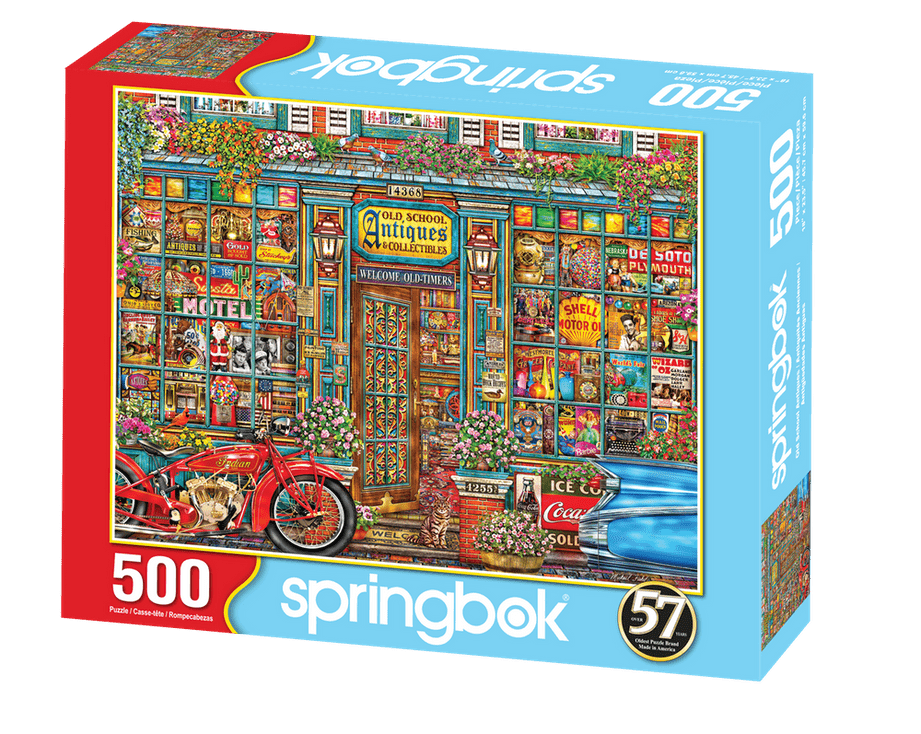 Old School Antiques 500 Piece Jigsaw Puzzle by Springbok Puzzles - Springbok Puzzles - Jigsaw Puzzles - The Puzzle Center