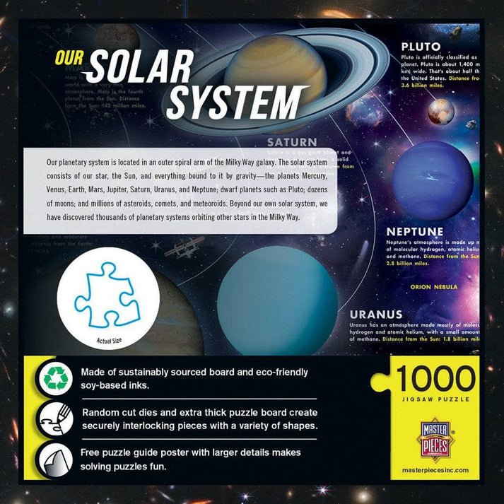 Our Solar System 1000 Piece Jigsaw Puzzle | Masterpieces - Jigsaw Puzzles - The Puzzle Center