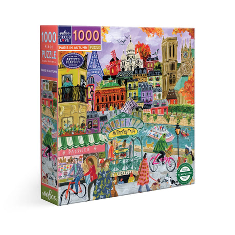 Paris in Autumn 1000 Piece Jigsaw Puzzle | eeBoo - Jigsaw Puzzles - The Puzzle Center