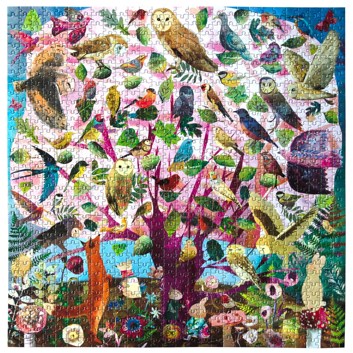 Parliament of Owls 1000 Piece Jigsaw Puzzle | eeBoo - Jigsaw Puzzles - The Puzzle Center