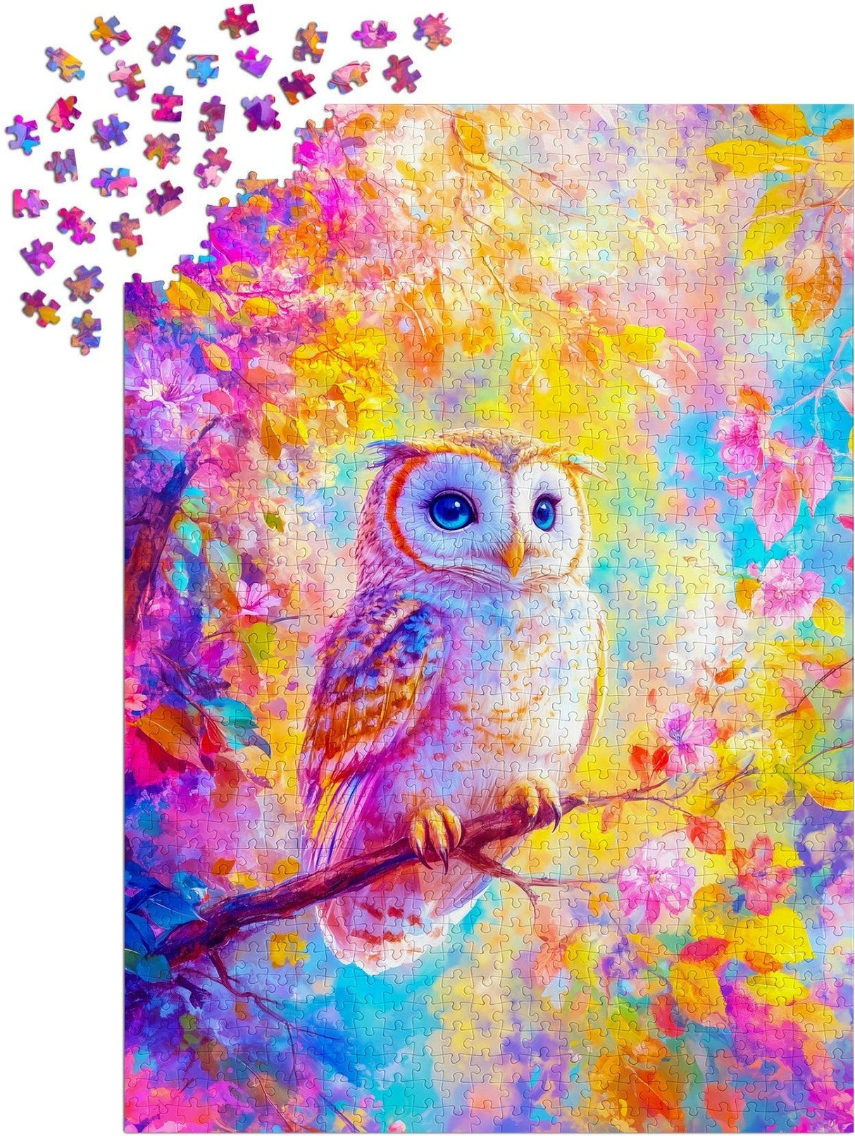 Pastel Owl 1000 Piece Jigsaw Puzzle | Enjoy Puzzles - Jigsaw Puzzles - The Puzzle Center