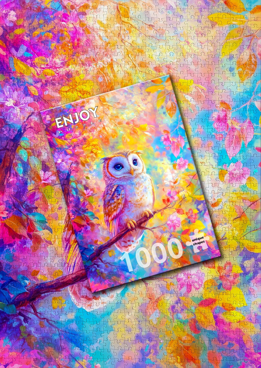 Pastel Owl 1000 Piece Jigsaw Puzzle | Enjoy Puzzles - Jigsaw Puzzles - The Puzzle Center