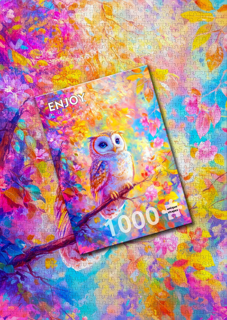 Pastel Owl 1000 Piece Jigsaw Puzzle | Enjoy Puzzles - Jigsaw Puzzles - The Puzzle Center