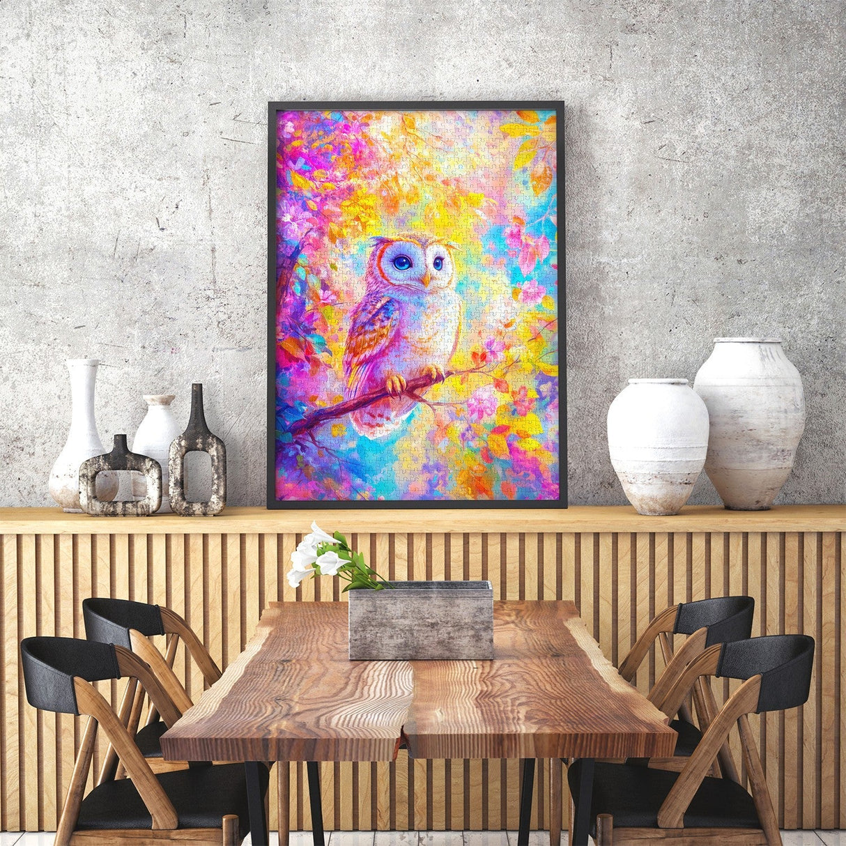 Pastel Owl 1000 Piece Jigsaw Puzzle | Enjoy Puzzles - Jigsaw Puzzles - The Puzzle Center