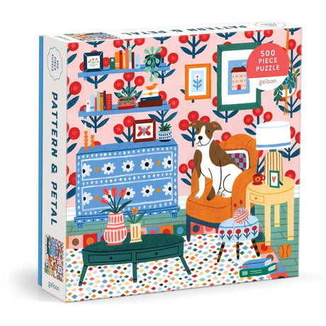 Pattern & Petal 500 Piece Jigsaw Puzzle | Galison - Jigsaw Puzzles - The Puzzle Center