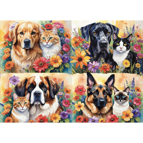 Paw - Fect Pairs 1000 Piece Jigsaw Puzzle | Delfy Puzzles - Jigsaw Puzzles - The Puzzle Center