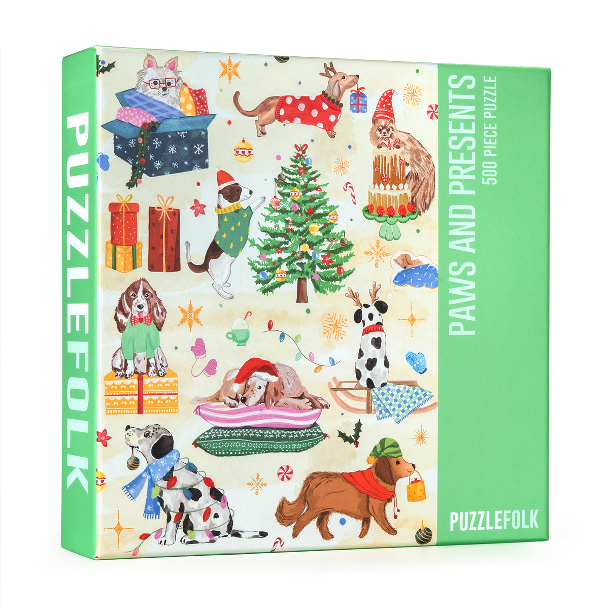 Paws and Presents 500 Piece Jigsaw Puzzle | Puzzlefolk - Jigsaw Puzzle - The Puzzle Center