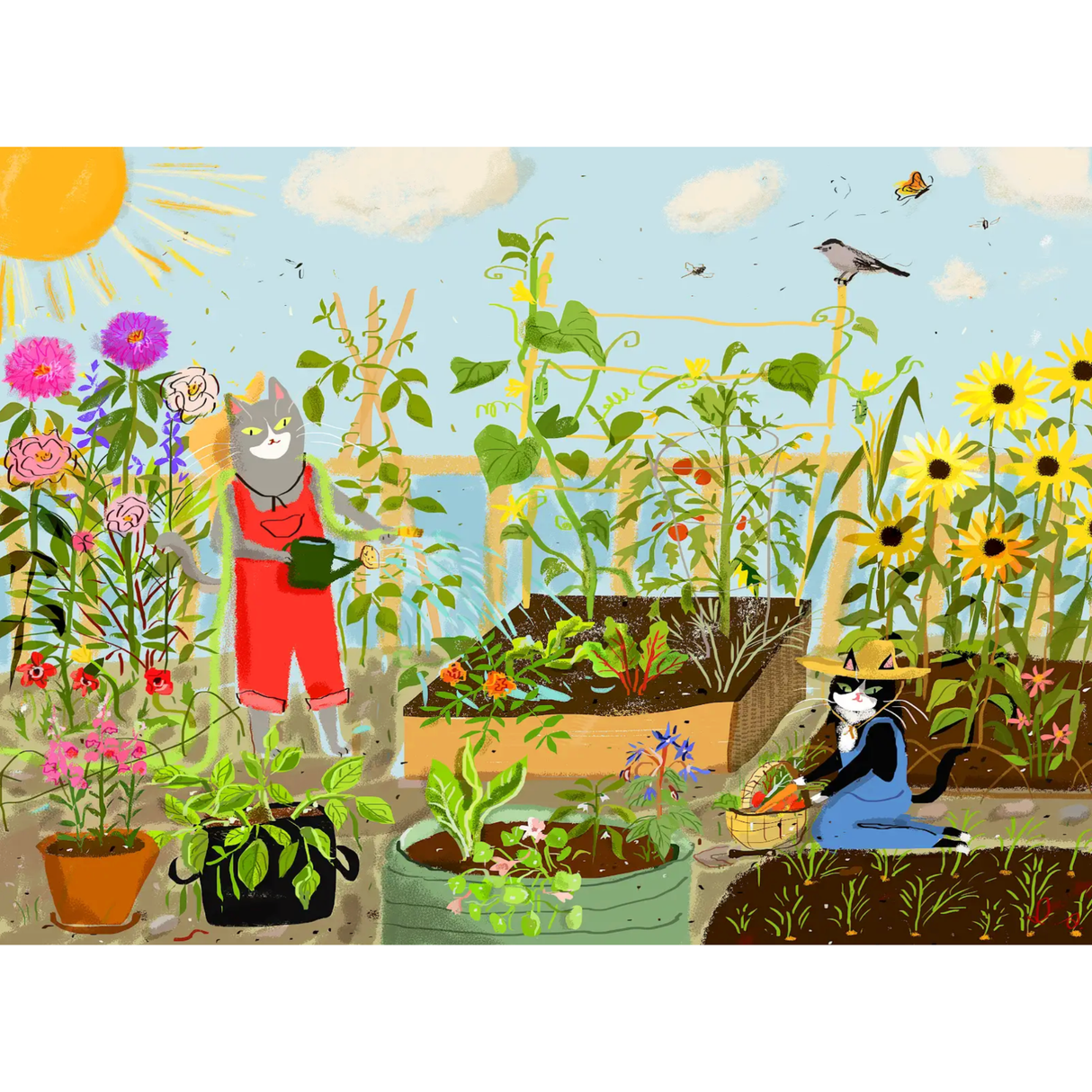 Pawted Plants 500 Piece Jigsaw Puzzle | Puzzlefolk - Jigsaw Puzzles - The Puzzle Center