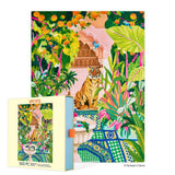 Peaceful Oasis and Tiger 500 Piece Jigsaw Puzzle | WerkShoppe - Jigsaw Puzzles - The Puzzle Center