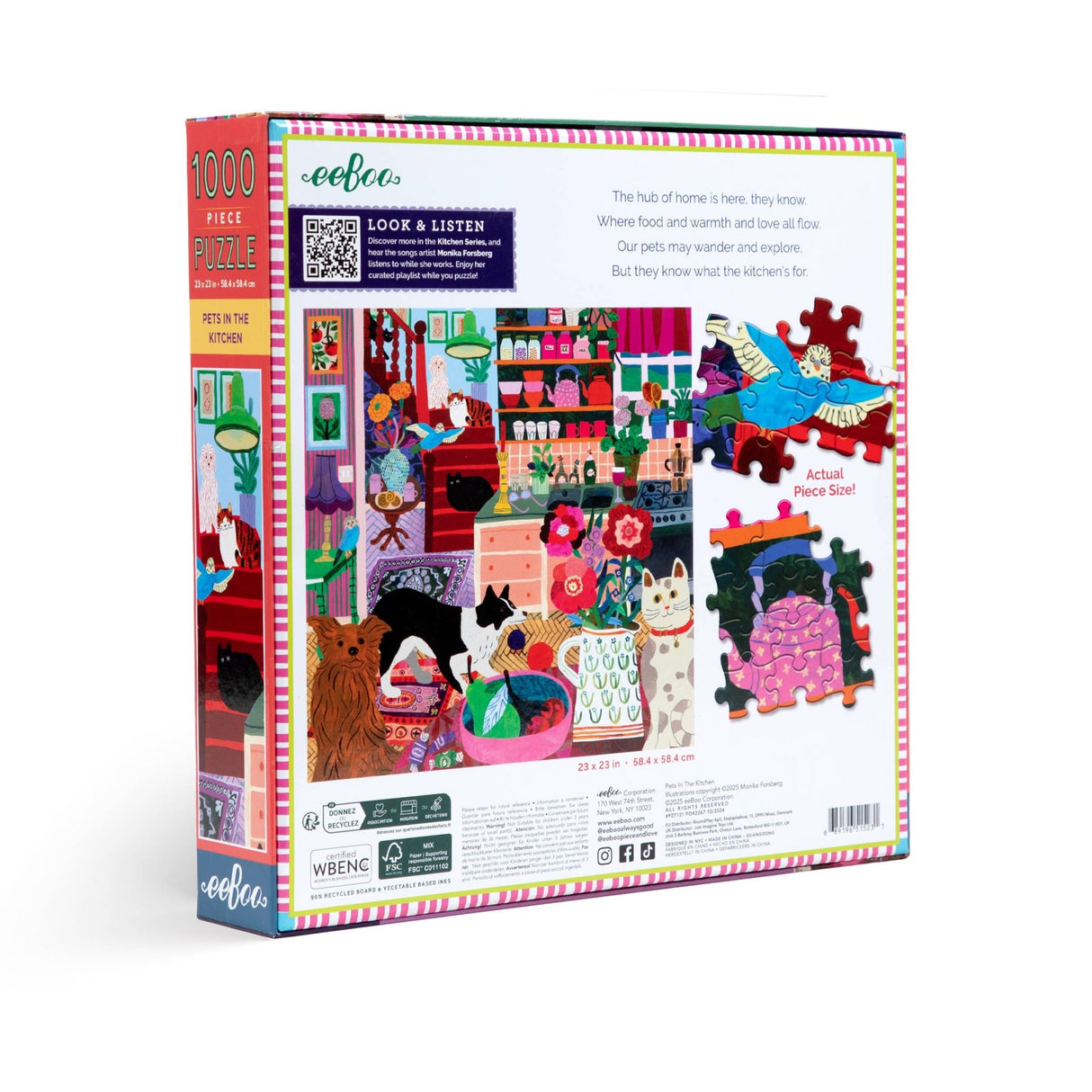 Pets in the Kitchen 1000 Piece Jigsaw Puzzle | eeBoo - Jigsaw Puzzles - The Puzzle Center
