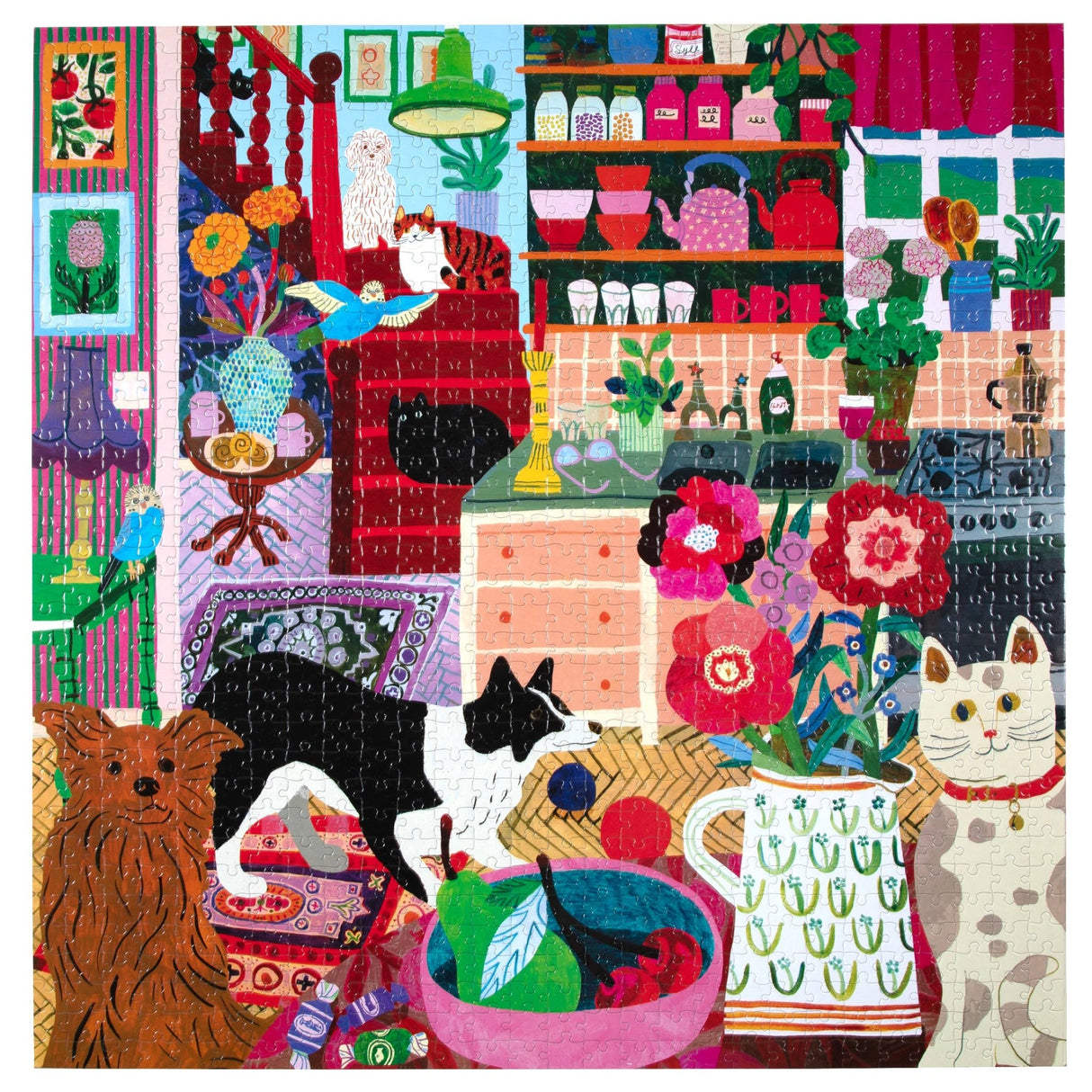 Pets in the Kitchen 1000 Piece Jigsaw Puzzle | eeBoo - Jigsaw Puzzles - The Puzzle Center