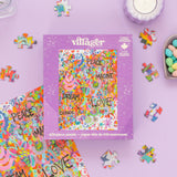 Pink Graffiti 250 Piece Jigsaw Puzzle | Villager Puzzles - Jigsaw Puzzles - The Puzzle Center