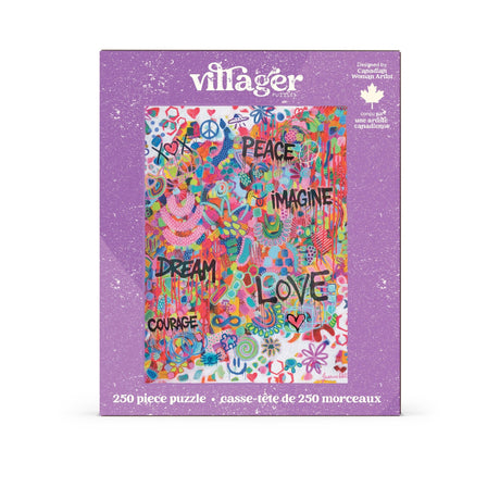Pink Graffiti 250 Piece Jigsaw Puzzle | Villager Puzzles - Jigsaw Puzzles - The Puzzle Center