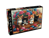 Playful Basket Quartet 1000 Piece Jigsaw Puzzle | JaCaRou Puzzles - Jigsaw Puzzles - The Puzzle Center